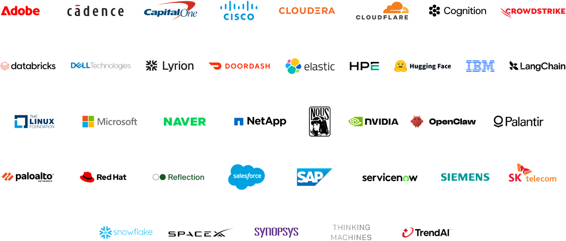The founding members of the Open Secure AI Alliance